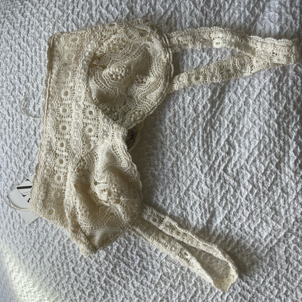 Zara lace crop top